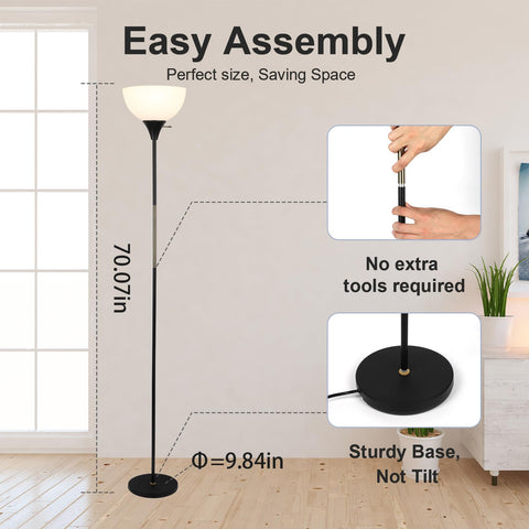 LALISU E26 warm white 2700K bulb emits cozy reading light