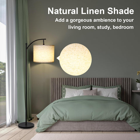 LALISU floor lamp creates cozy bedroom ambience