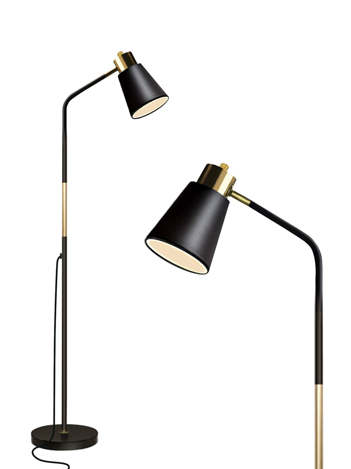 LALISU floor lamp with a modern stand base provides stable lighting for living rooms.