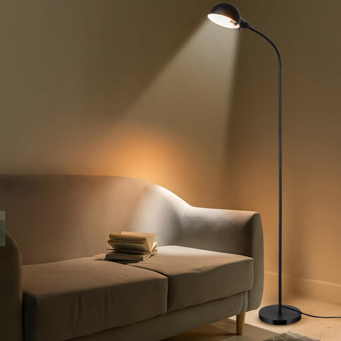 LALISU 9W LED bulbs provide warm, flicker-free illumination for relaxed reading.
