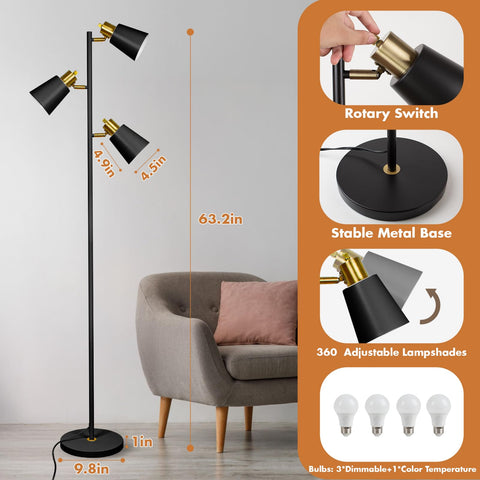 LALISU Black Gold finish adds vintage-industrial charm to any room.
