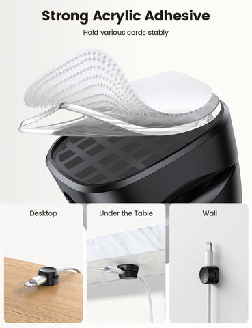 Lamicall cord organizer clip compact design fits tight spaces