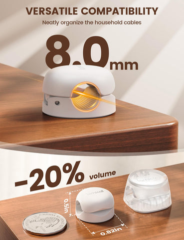 Lamicall durable ABS cord clip designed for quick one-handed use.