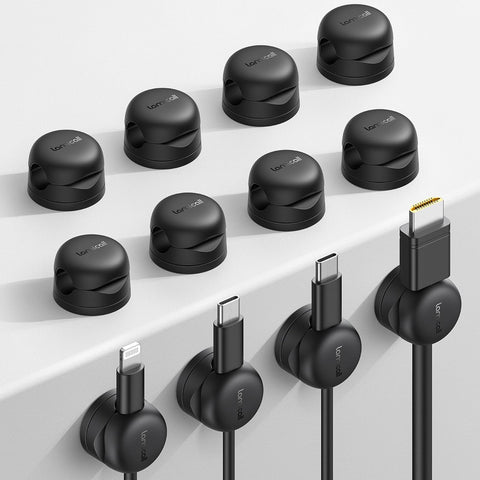 Lamicall rotatable cord organizer for a tidy desk and nightstand.