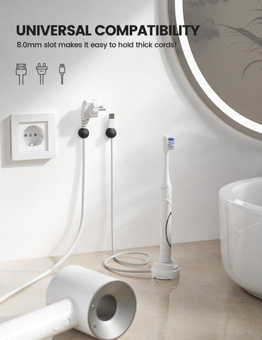 Lamicall ultra-slim cable slots fit most cables without crowding.