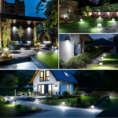 LAMKEEP solar spot light rugged ABS housing for durable outdoor use