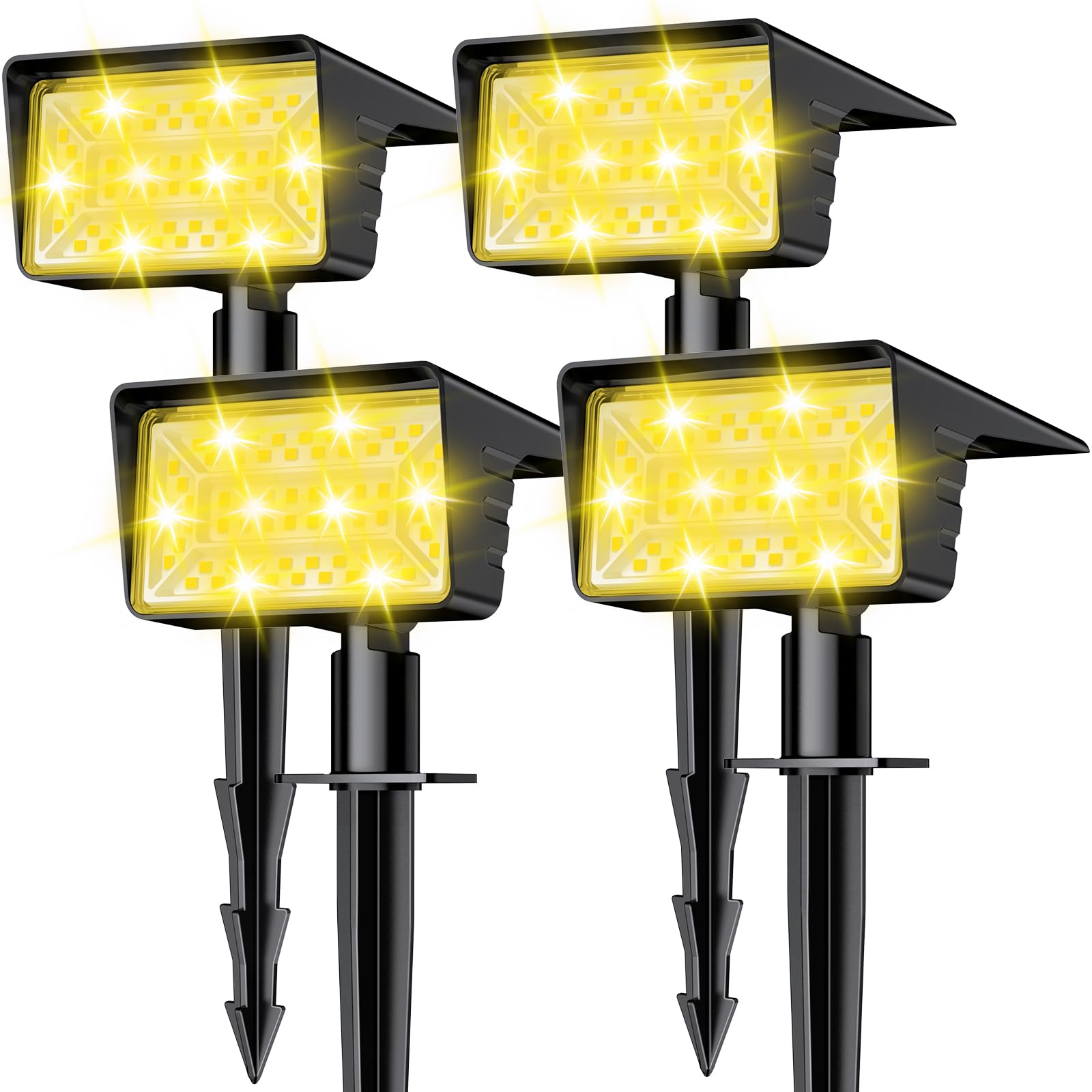 LAMKEEP solar spot lights outdoor illuminate pathways with a warm, inviting glow.