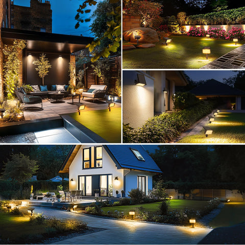 LAMKEEP wall mounting option provides downward yard illumination