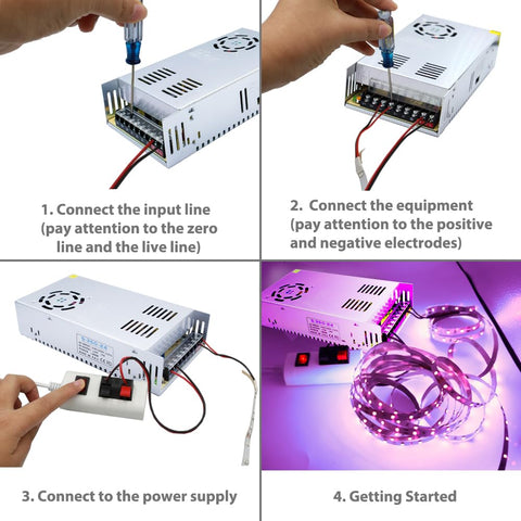 Lam(MS)pen 24V 20A power supply packaging for safe storage