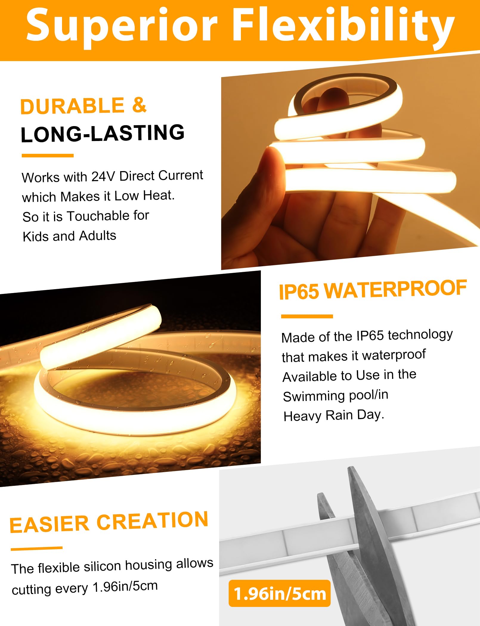 Lamomo silicone housing bending to 180 degrees without losing shape