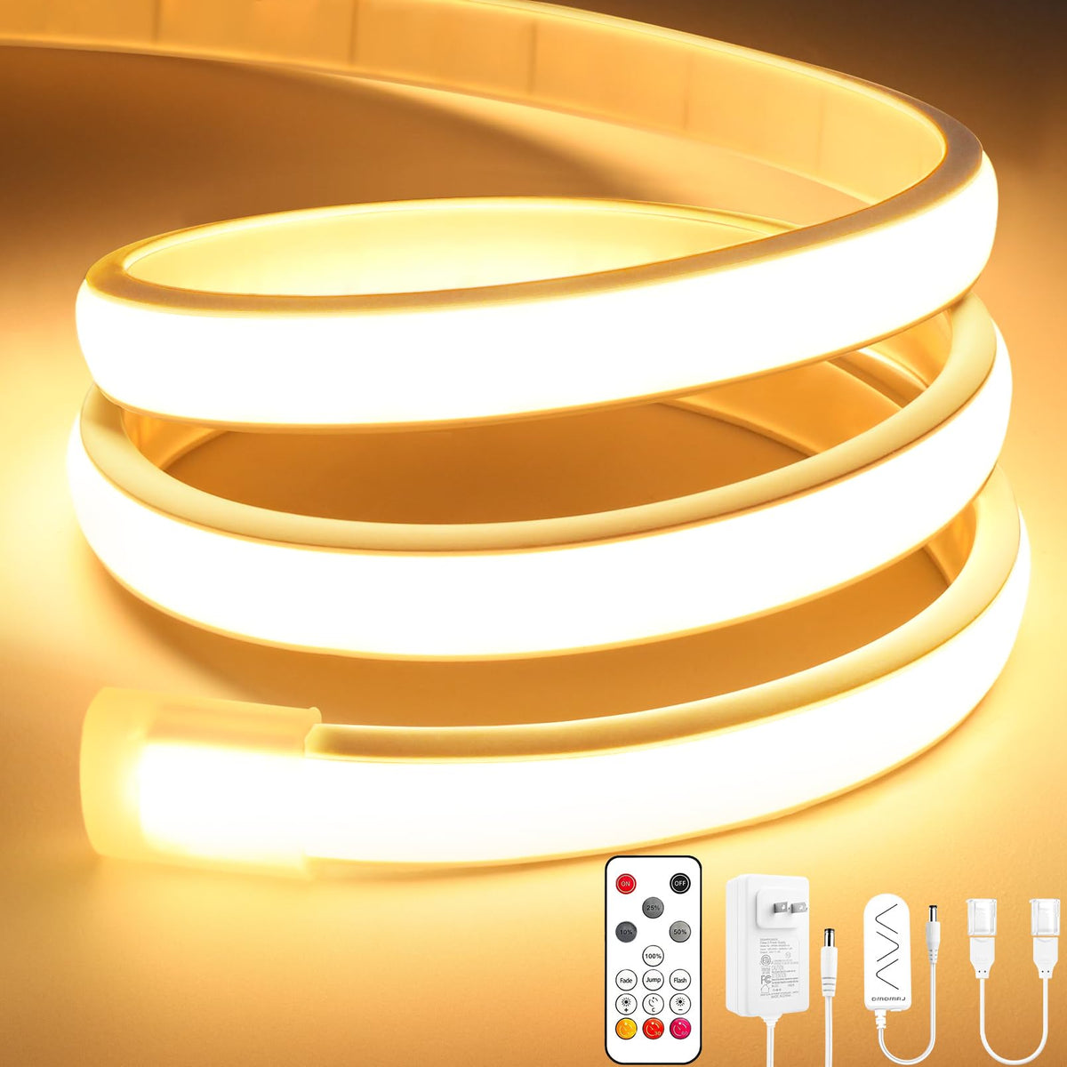 Lamomo COB LED strip warm white 16.4 ft unrolled for ambient lighting