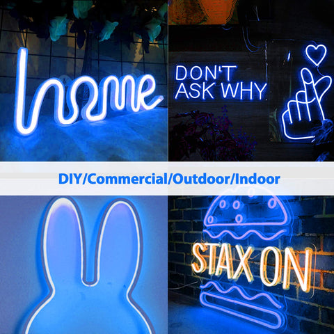 Lamomo IP65 waterproof neon strip for indoor and outdoor use.