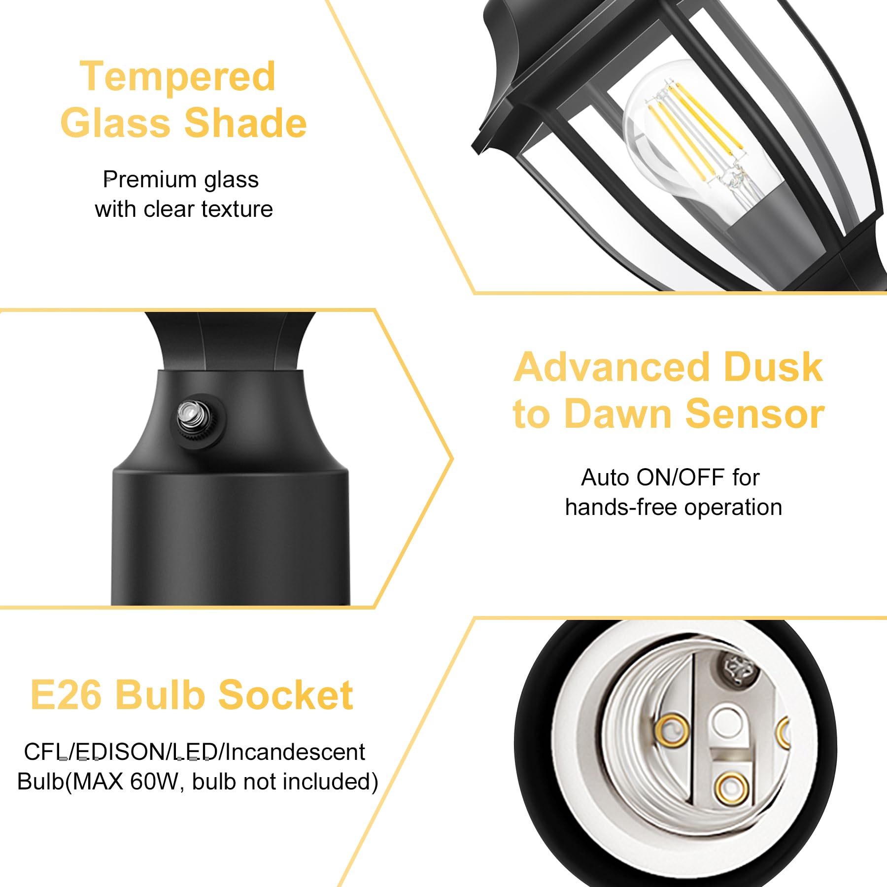 Lamomo compatibility with LED, incandescent, or CFL bulbs for flexible lighting