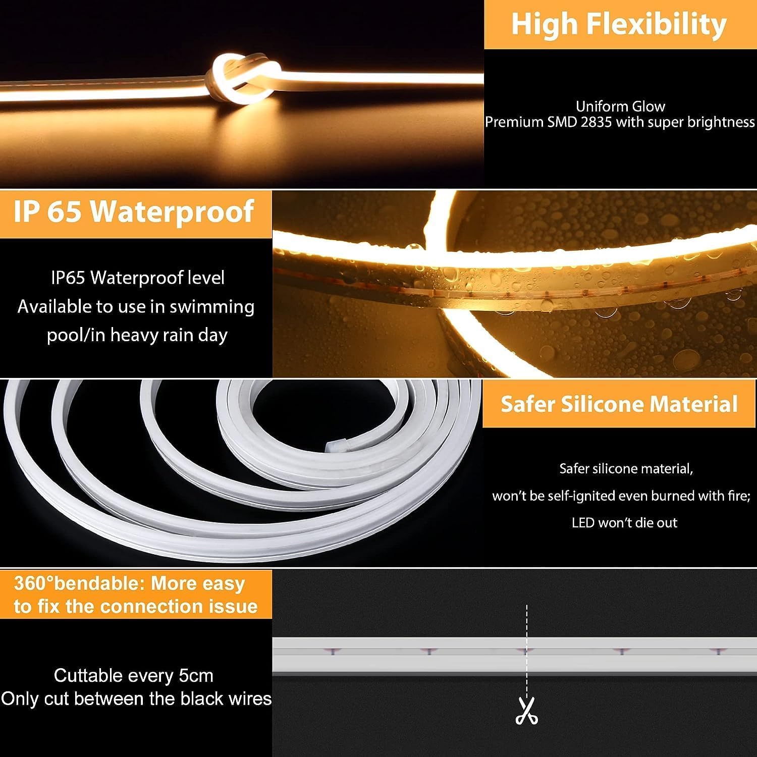 Lamomo LED light strip ideal for kitchen cabinets and vanities