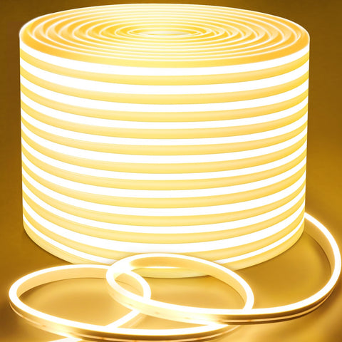 Lamomo LED rope lights 100 ft provide warm white ambient glow for versatile decor