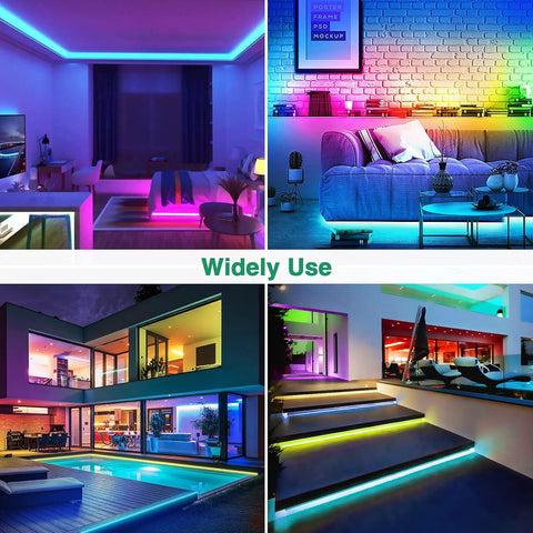 Lamomo RGB neon strip lights enhance gaming and party spaces