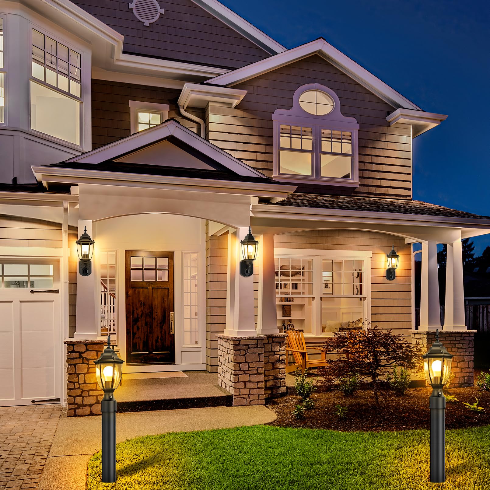 Lamomo yard, patio, and garden pathway lighting for inviting evenings