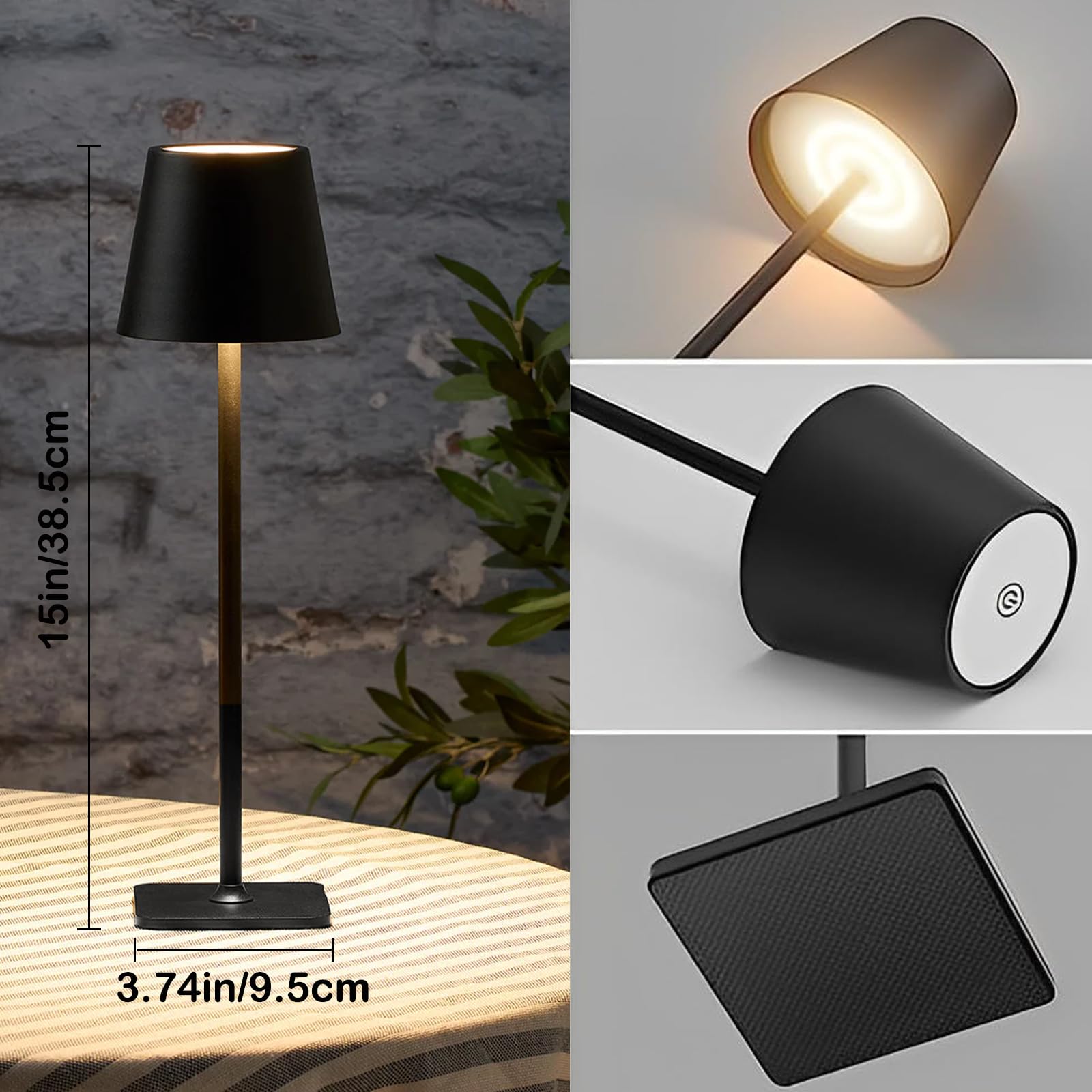 LamparaDecor dimmable color-temperature lamp transitions from warm to cool light easily.