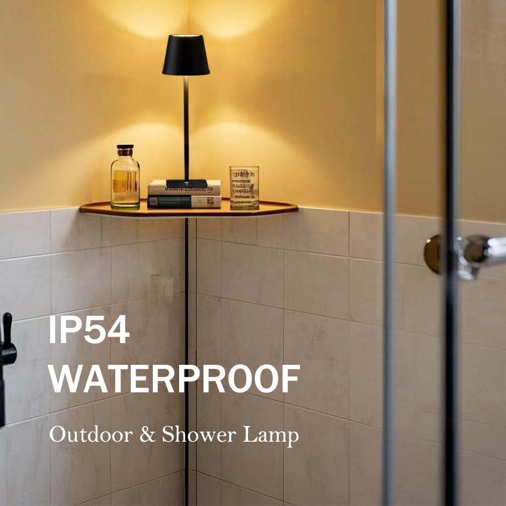 LamparaDecor portable lamp ideal for intimate dinners or bedside ambient lighting.