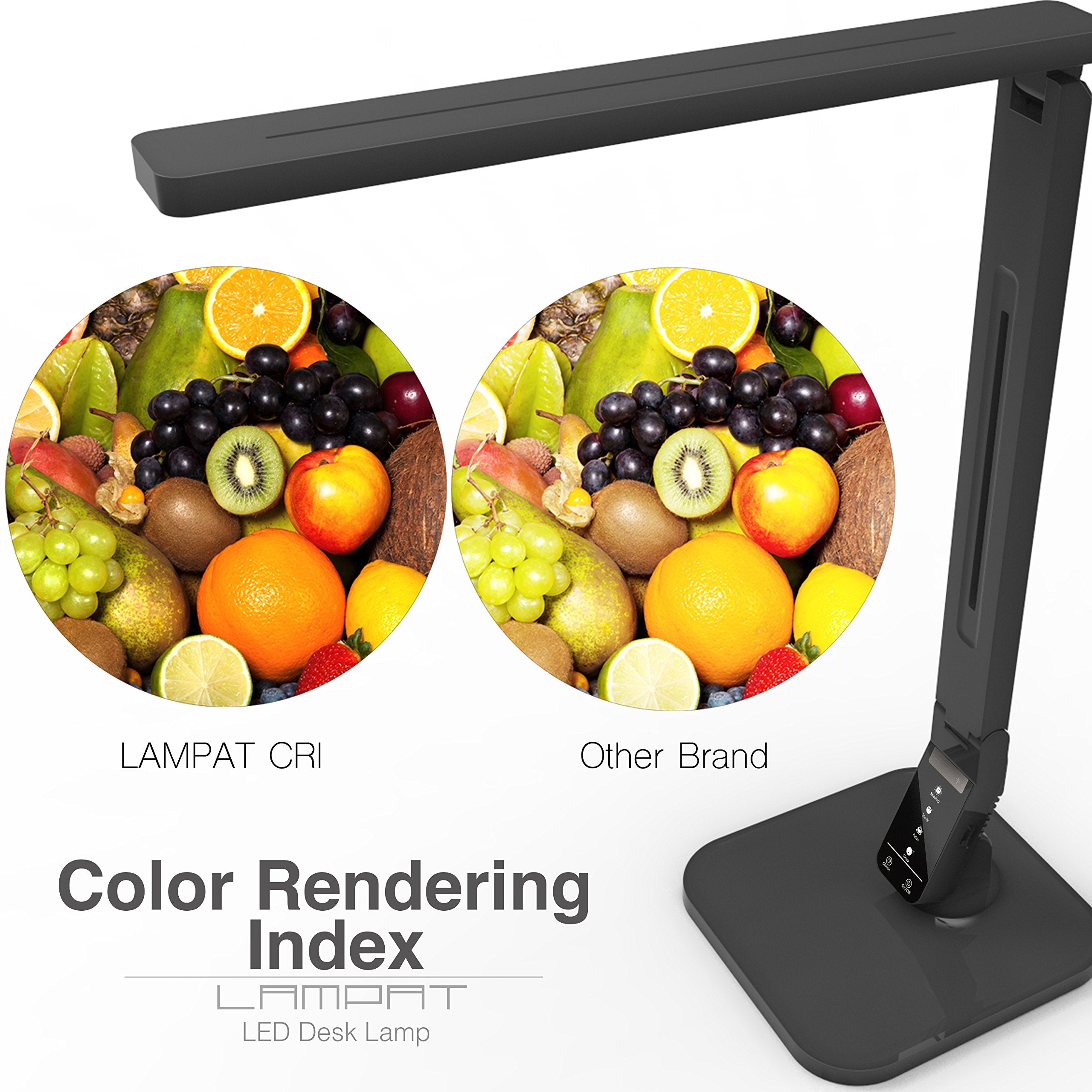 Lampat desk lamp mode switch highlights four lighting options for tasks