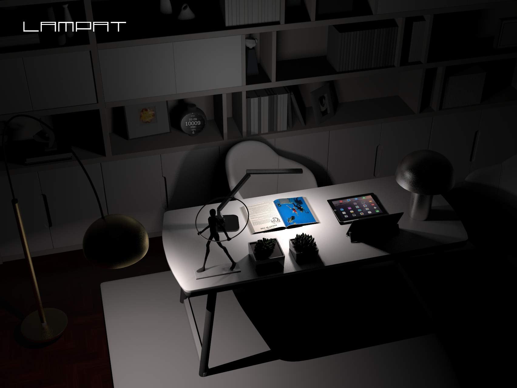 Lampat relaxation mode creates gentle ambience for winding down