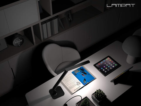 Lampat studying mode offers focused illumination for exams