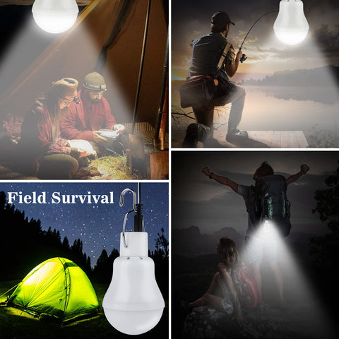 Lampelc camping lantern LED with sun-powered light