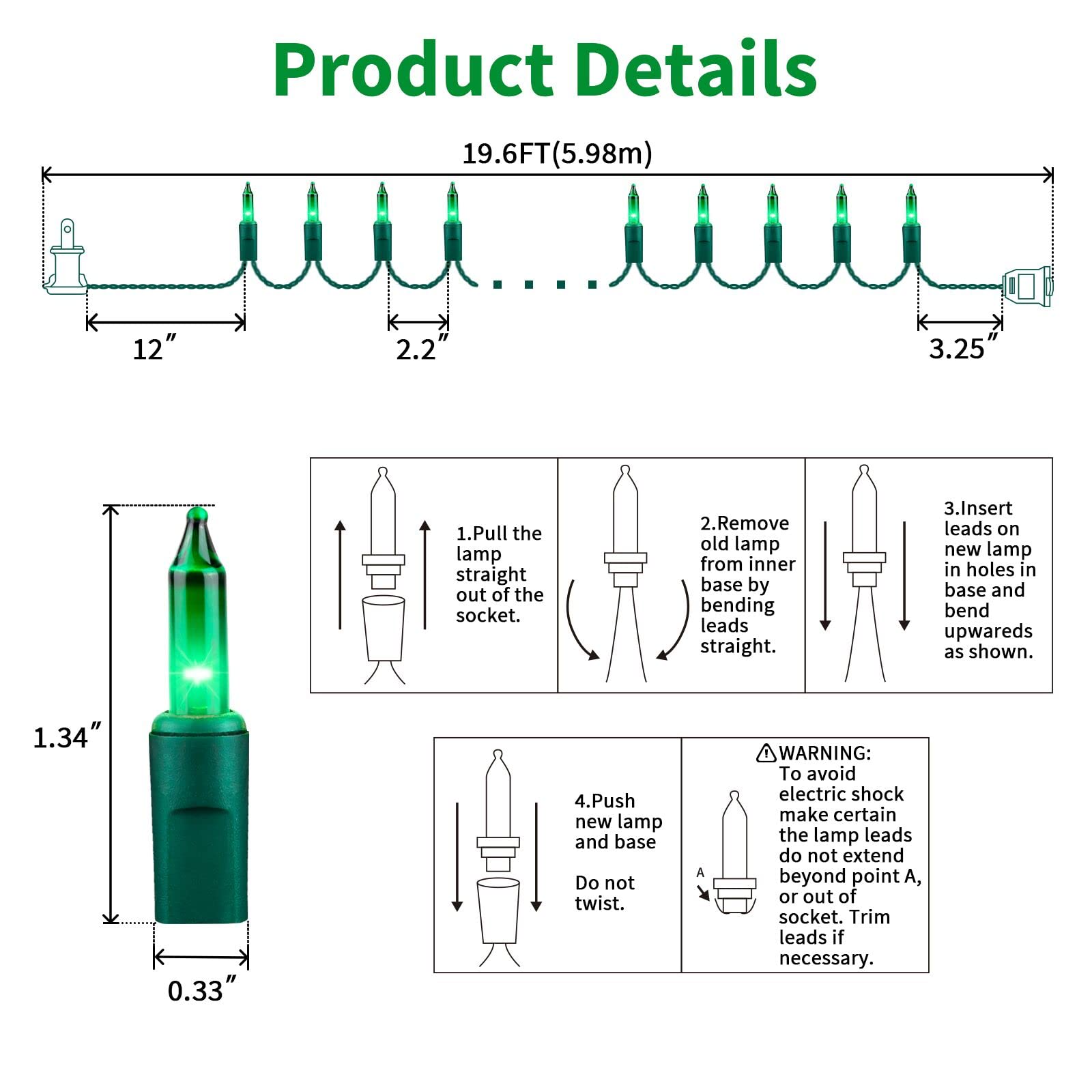 LAMPHOME end-to-end connectable lights simplify large-display setup