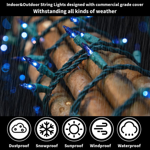 LAMPHOME outdoor and indoor use lights for trees, patios, or windows