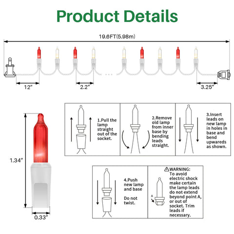 LAMPHOME UL-listed durable lights for safe holiday use