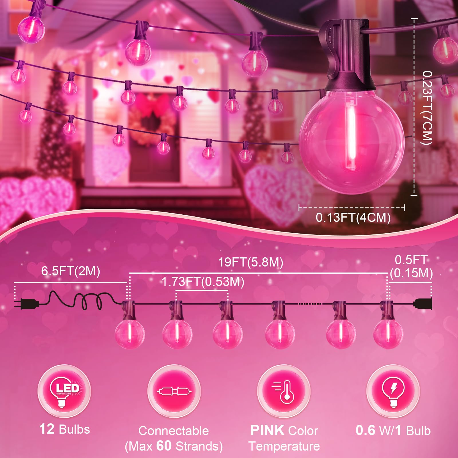 LAMPHOME weatherproof shatterproof bulbs endure outdoor conditions.