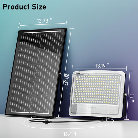 LAMPTEC solar flood light easy installation with included hardware.