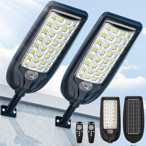 LAMPTEC Solar Street Light Outdoor front view for clear path lighting and entryway security