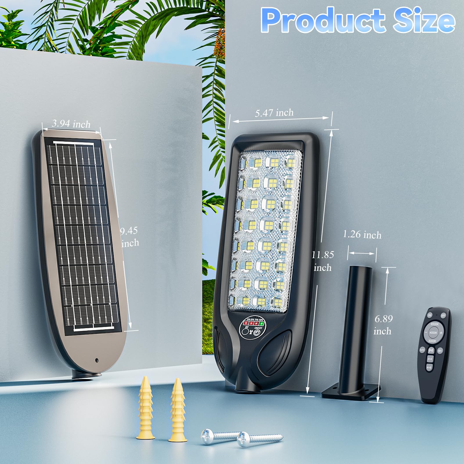 LAMPTEC Solar Street Light Outdoor waterproof design for rugged outdoor use