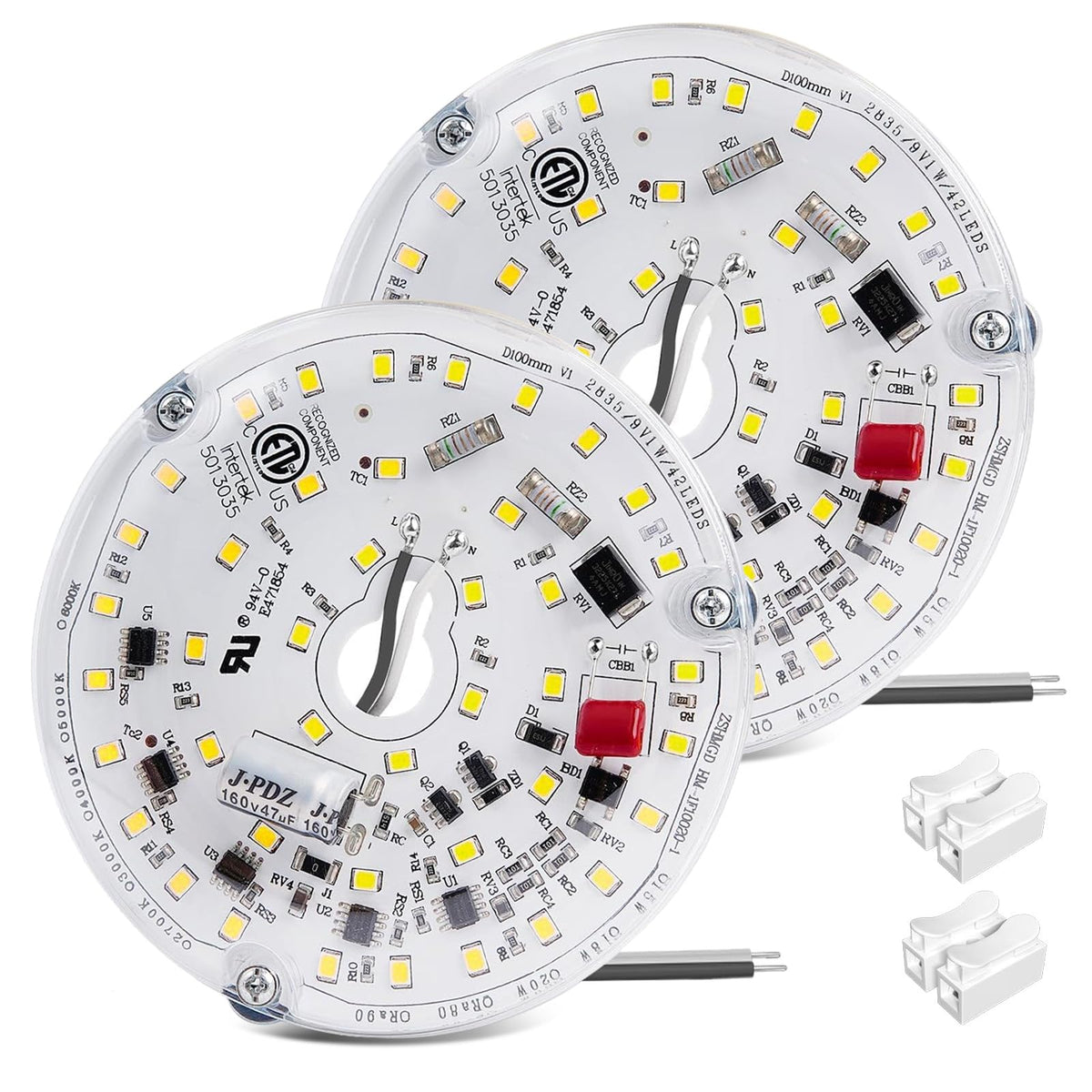 Lamptobe 4-inch ceiling fan LED kit with magnetic mount for quick retrofit.