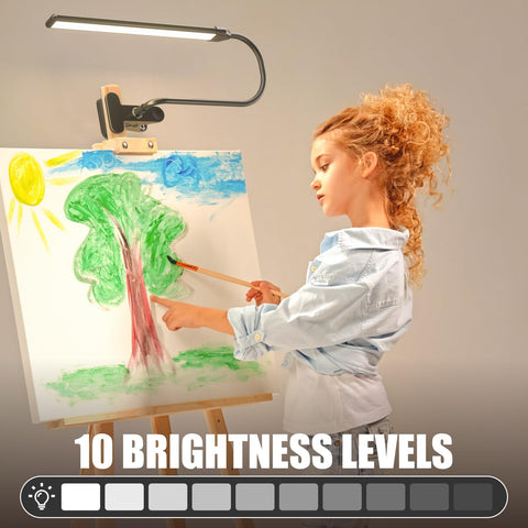 Lamptobe clip-on easel lamp three color modes for different tasks