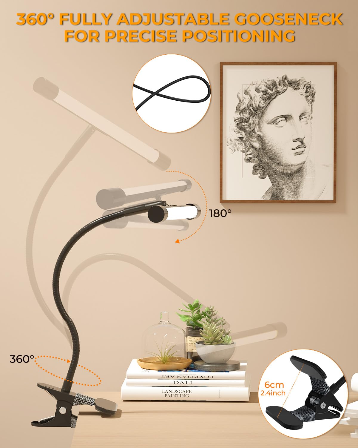 Lamptobe color temperature options mimic daylight for accuracy.