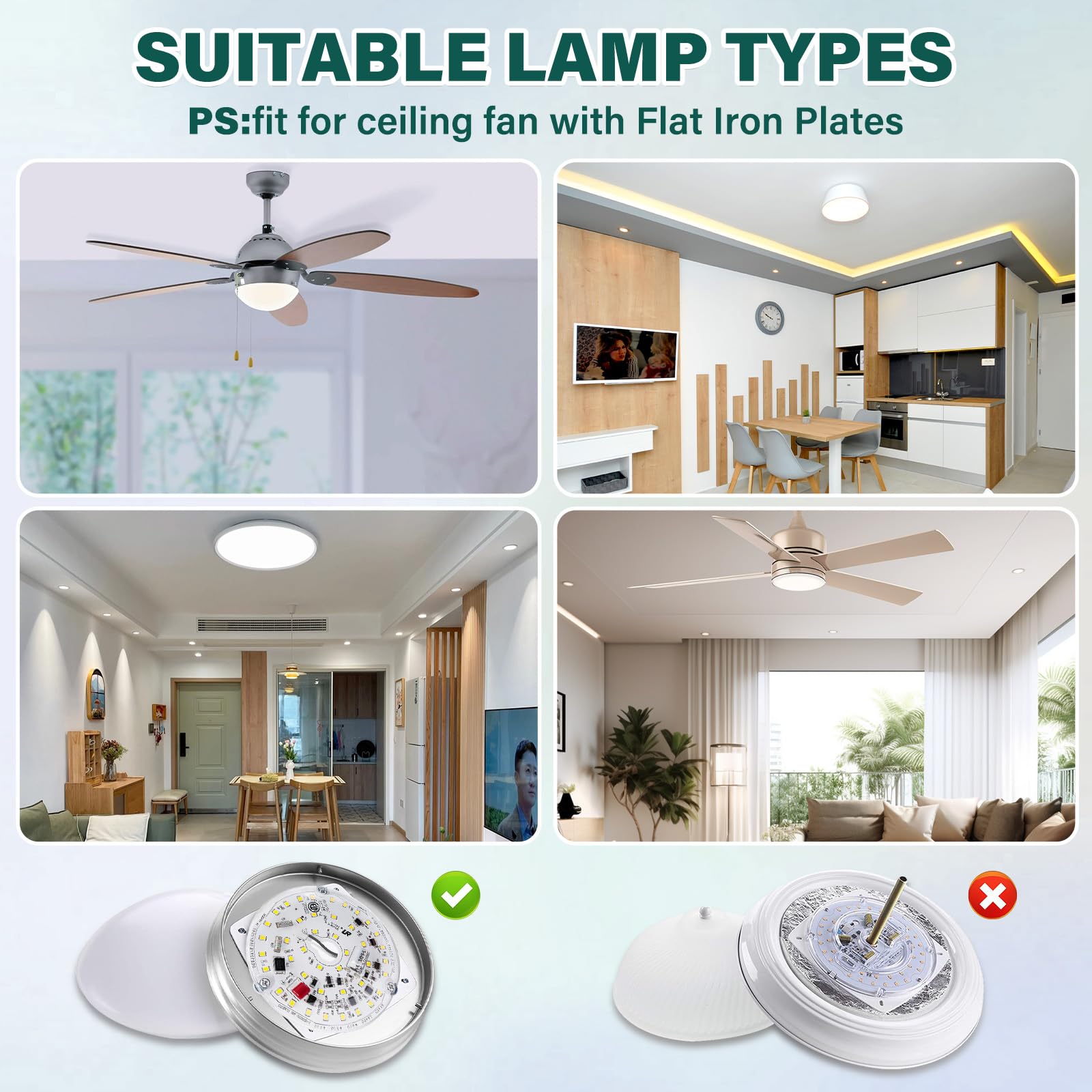 Lamptobe flicker-free, lead-free, UV-free LED kit for safer ceiling lighting.