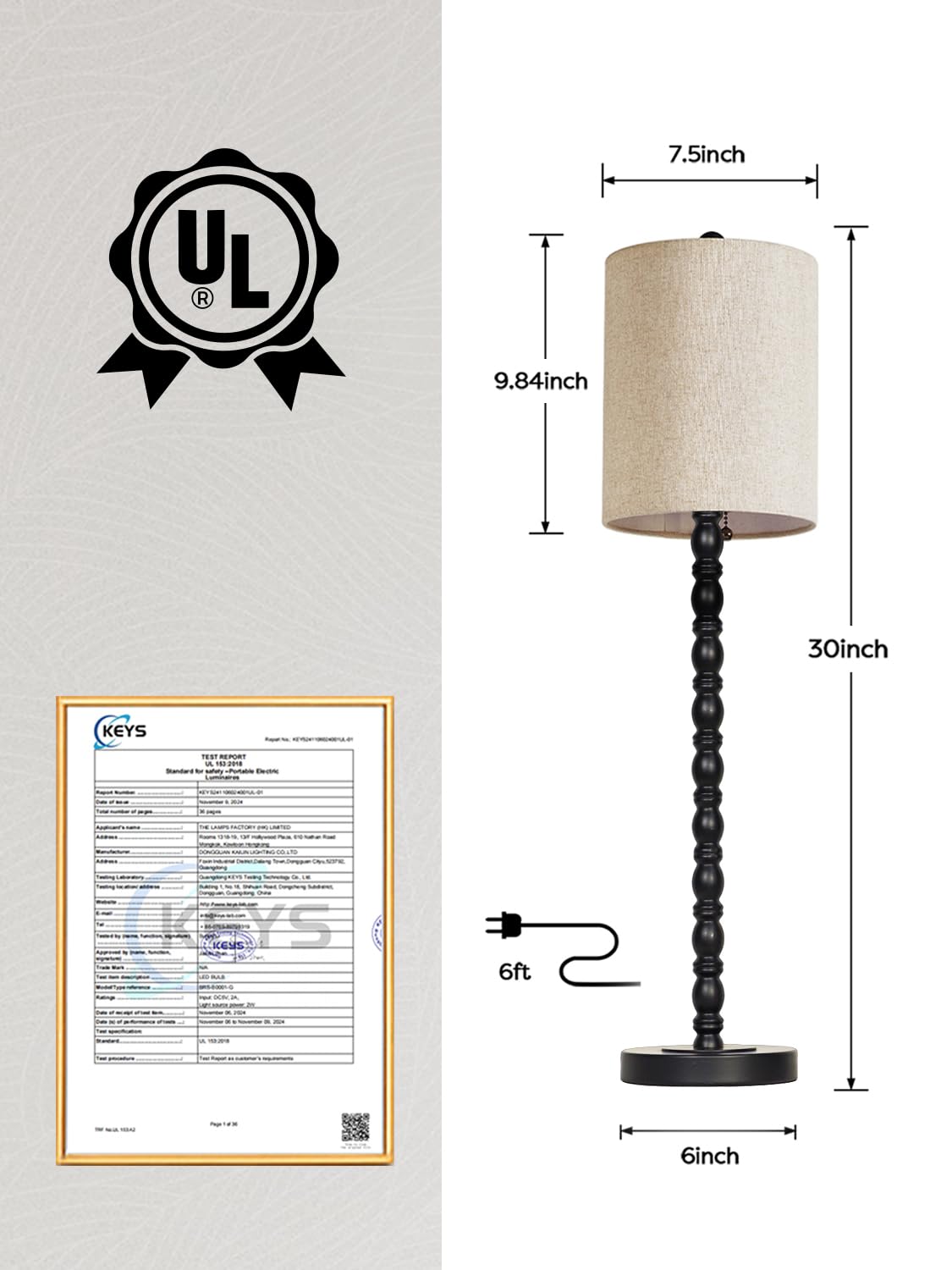 Lampworks buffet lamps in a two-pack provide balanced console lighting.