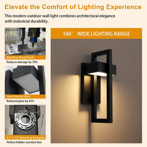 LamQee front-door wall installation example highlighting home entry lighting