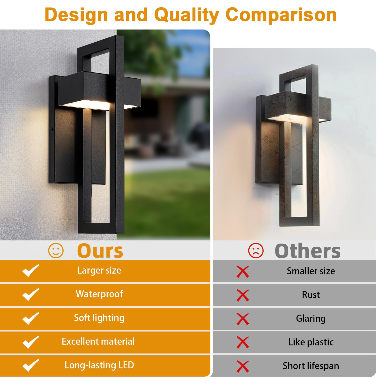 LamQee two-pack display illustrating versatile outdoor lighting solution