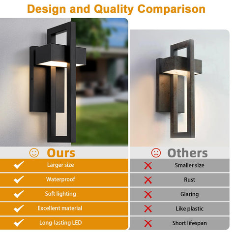 LamQee two-pack display illustrating versatile outdoor lighting solution