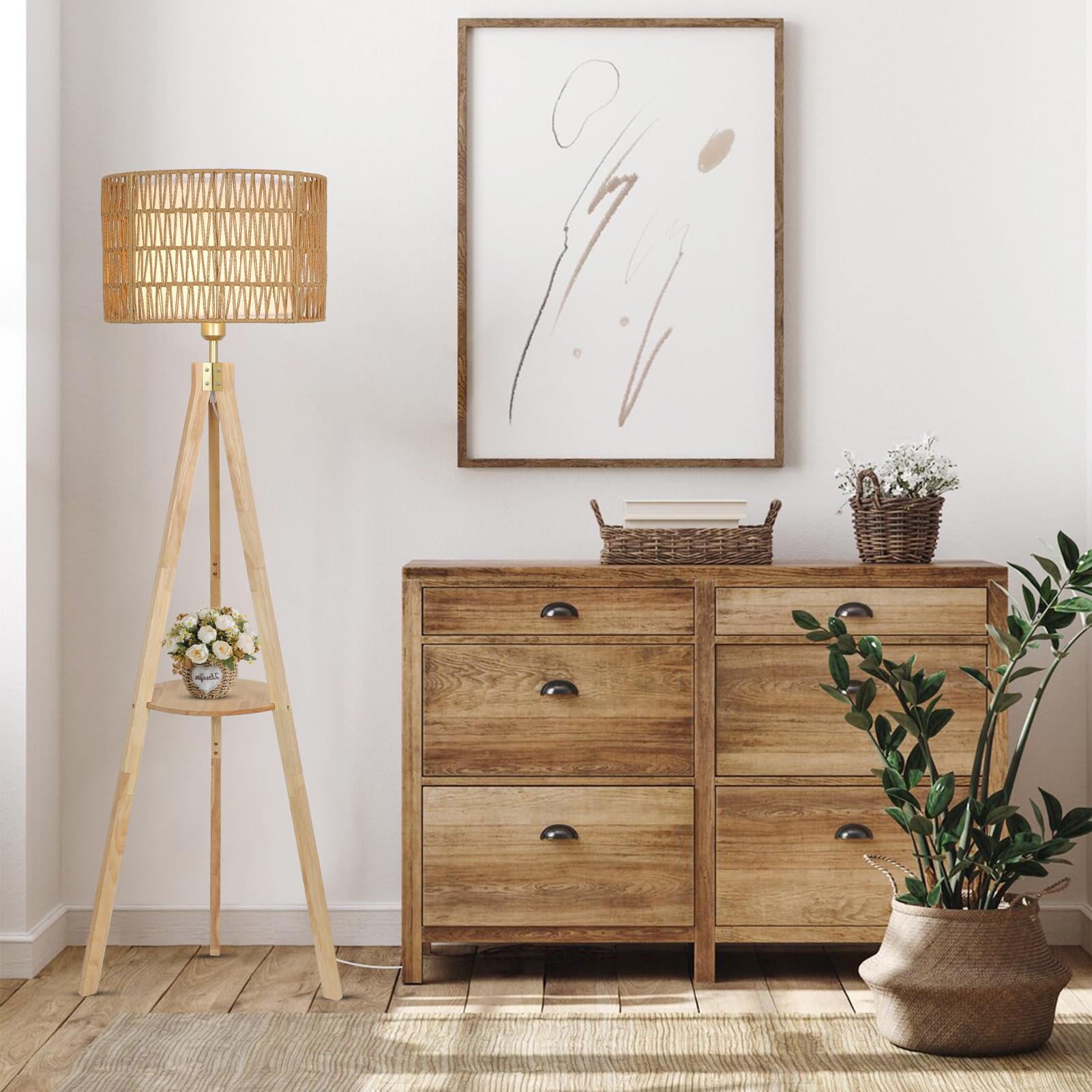 LAMSU easy-assembly floor lamp for quick setup