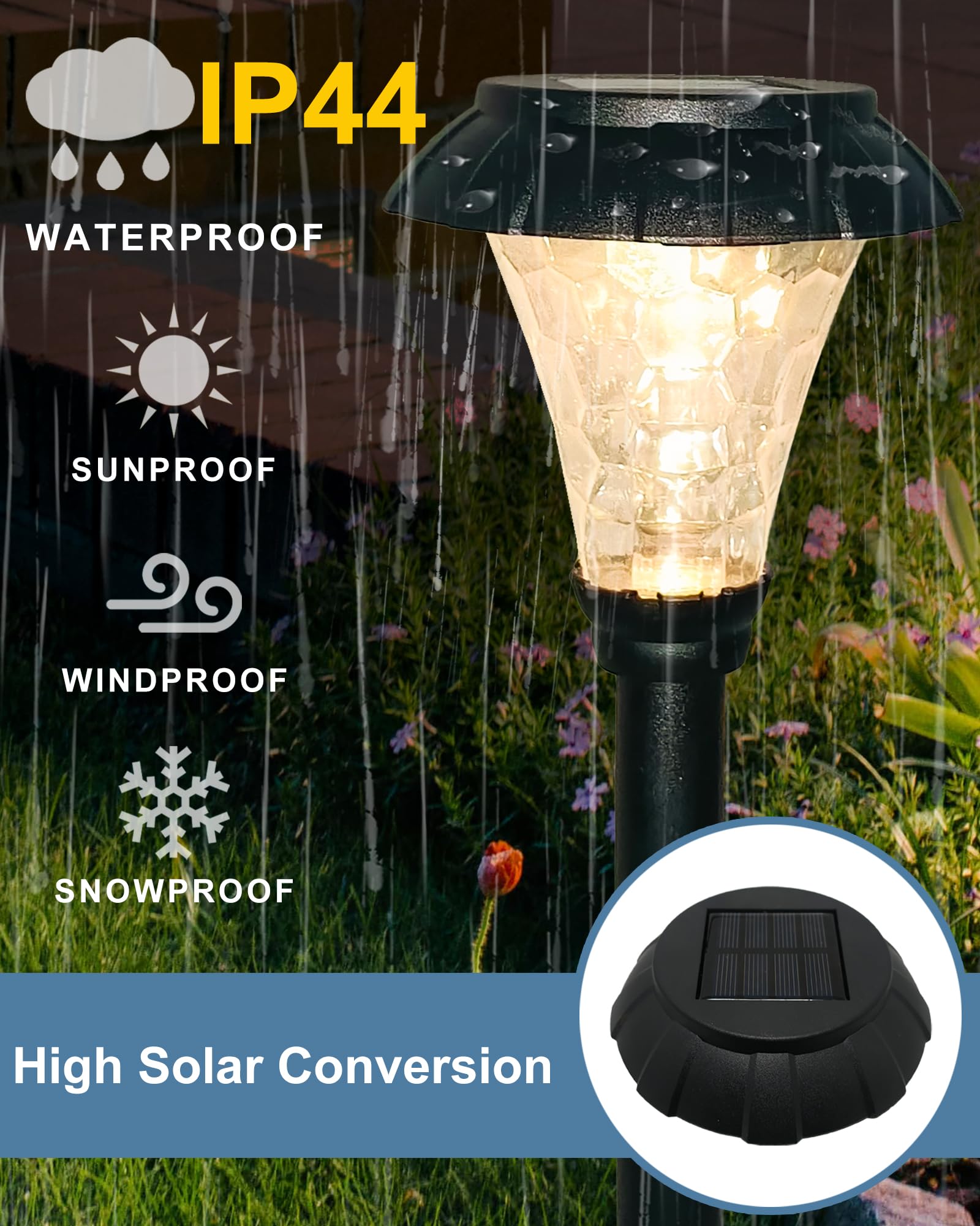 LAMTREE lights at the driveway entry enhance visibility and curb appeal