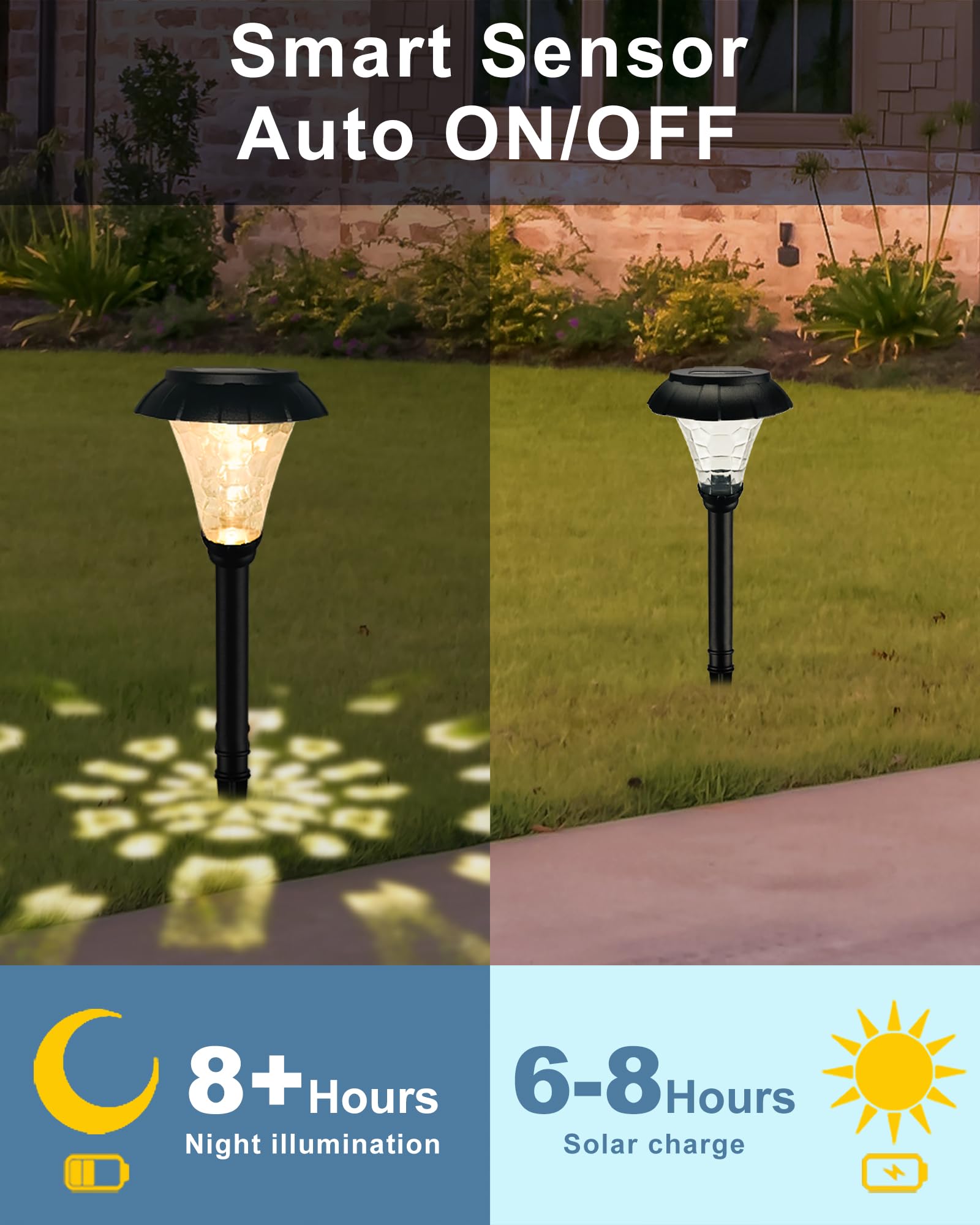LAMTREE lights along a winding path deliver even, energy-efficient illumination