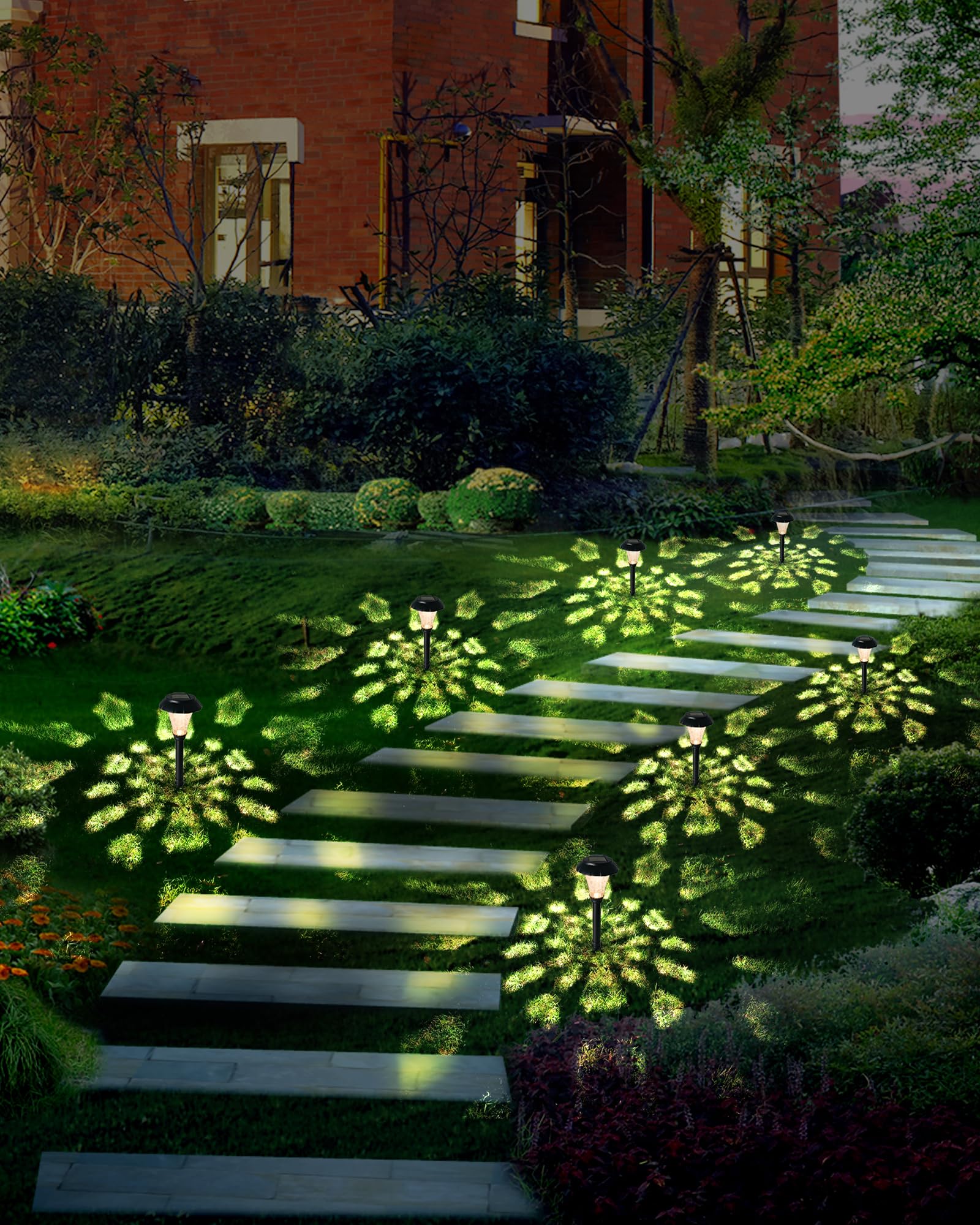 LAMTREE lights on patio steps add safe, ambient nighttime lighting