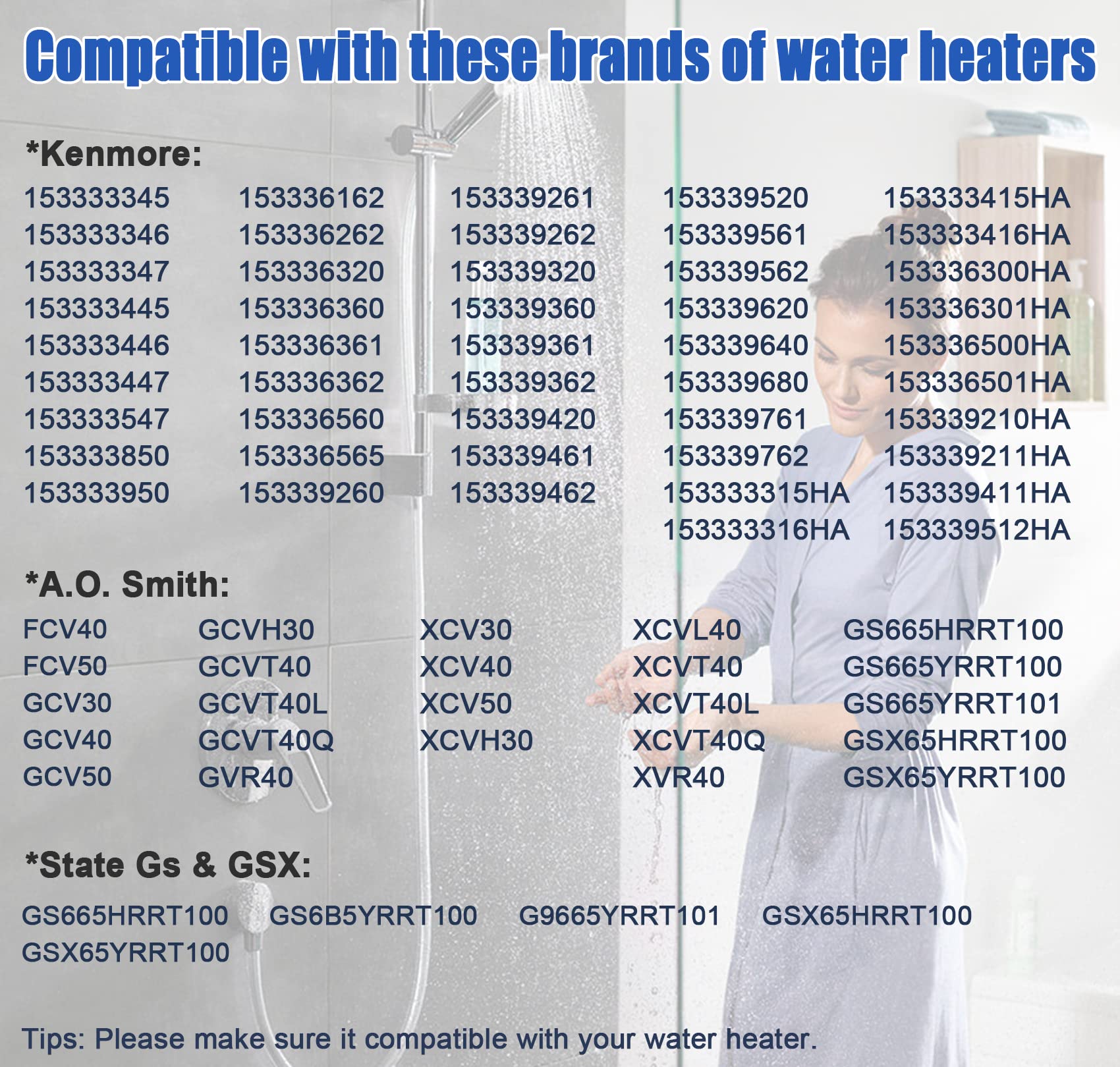 Lamudo compatibility with Reliance, A.O.Smith, Kenmore, State NAT units.