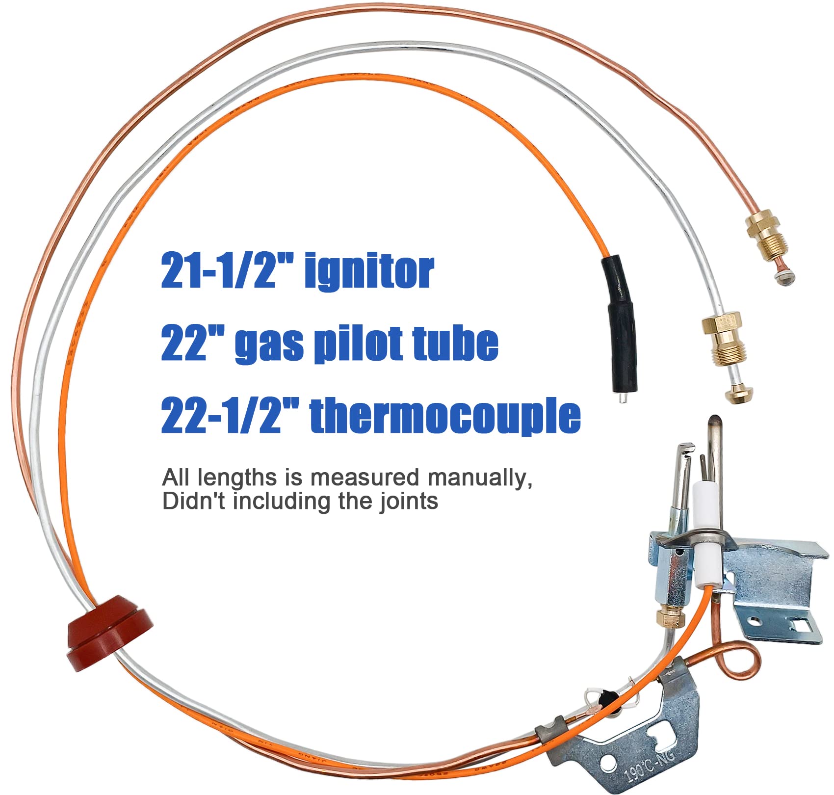 Lamudo thermocouple 22-1-2in ensures precise flame sensing and safe operation.