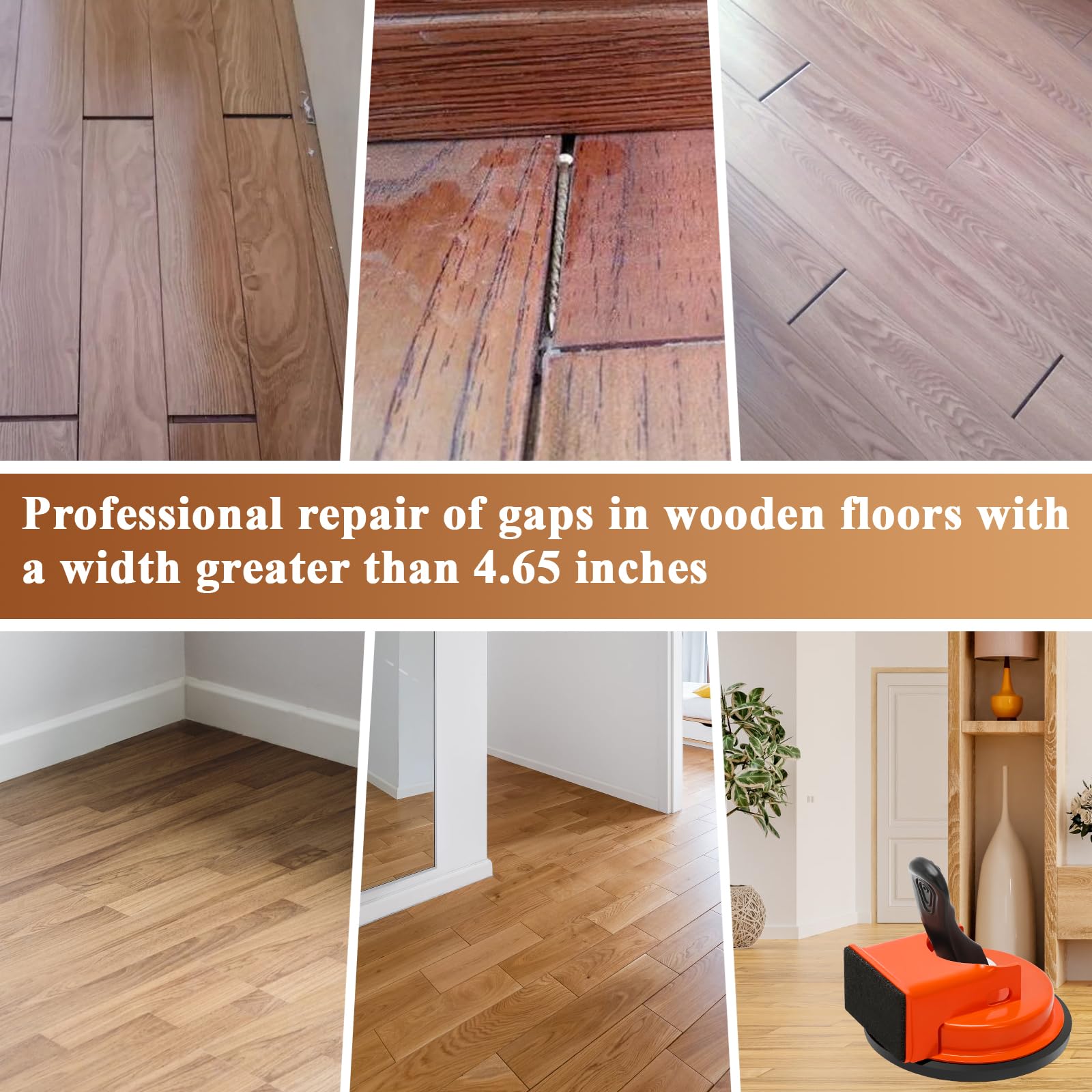 Lamwinsco floor gap fixer ensures precise, quiet adjustments with lever suction