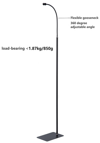 LamYHeng height-adjustable stand reaches up to 195 cm for tall ceilings.